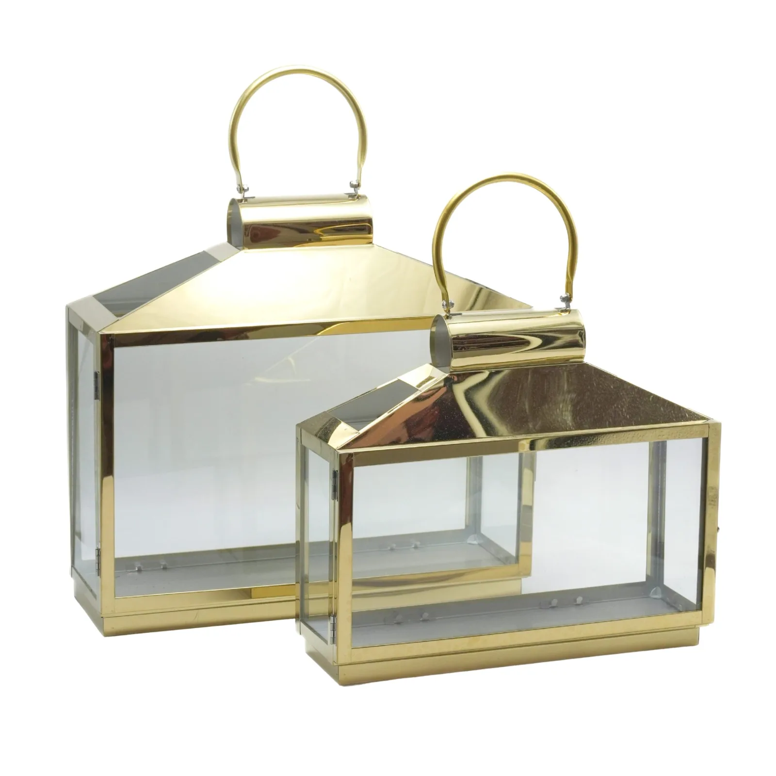 Lanterna rettangolare gold - noleggio accessori da esterno Montineri