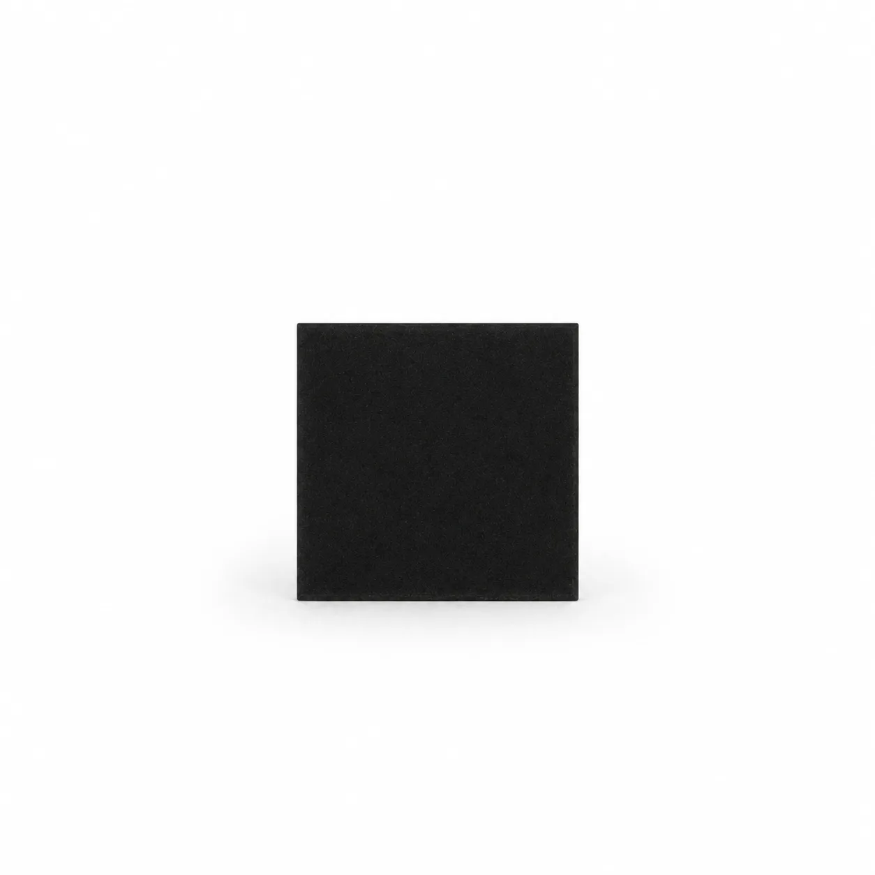 Quadrato plex nero - noleggio piattini pane Montineri