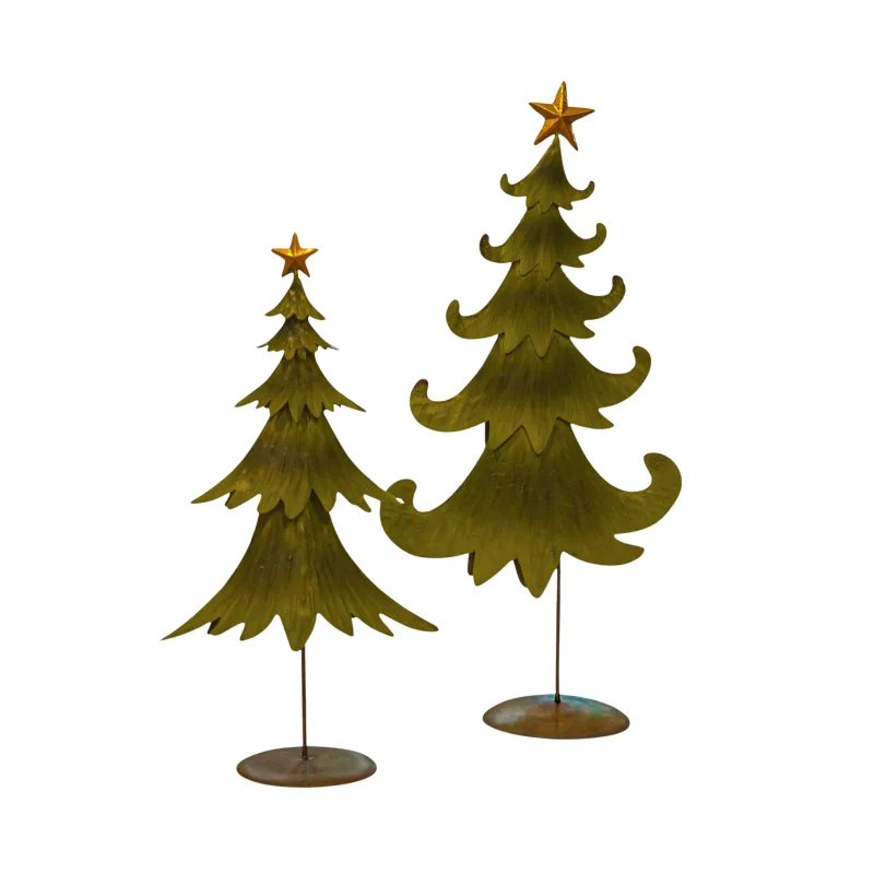 Albero Natale in latta verde - noleggio natale Montineri