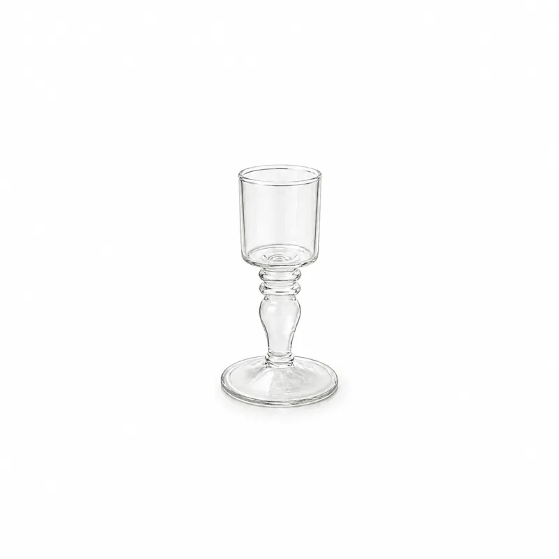 Candelabro monofiamma vetro t-light - noleggio candelabri e bugie Montineri