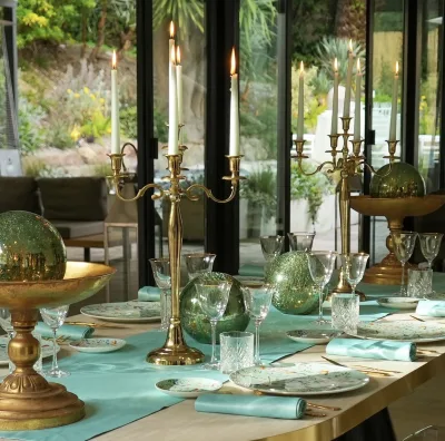 Candelabro Metallo Oro lucido - dettaglio 4
