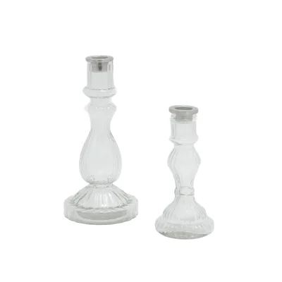Candelabro monofiamma vetro