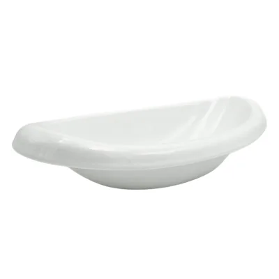 Piatto da portata ovale ceramica bianca fondo bordo - noleggio accessori da buffet Montineri